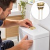 38mm Brushed Gold Dual Flush Toilet Cistern Button – ABS