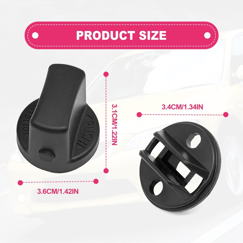 Pleoos Lgnition Key Knob Push Turn Switch & Insert Set