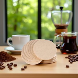 100 Pcs No.6 Coffee Filter Moka Pot Filter Paper, Coffee Filters
