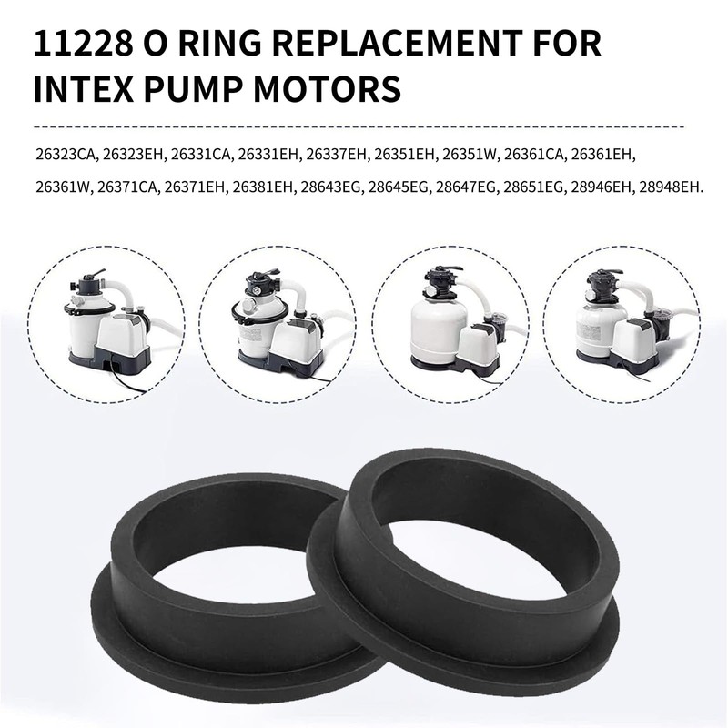 DAZZTIME Pool O-Rings Replacement Part for Intex, Pack of 6
