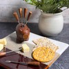 The Barrington Garage Wooden Pig-Shaped Appetizer Fork Set, 6 Stainless