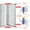 Create idea 8 Pcs Single Shower Door Roller Runners 25mm