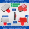 Ersatz Klebepads Set, 4 Stück, kompatibel mit OOONO P-DISC NO2,