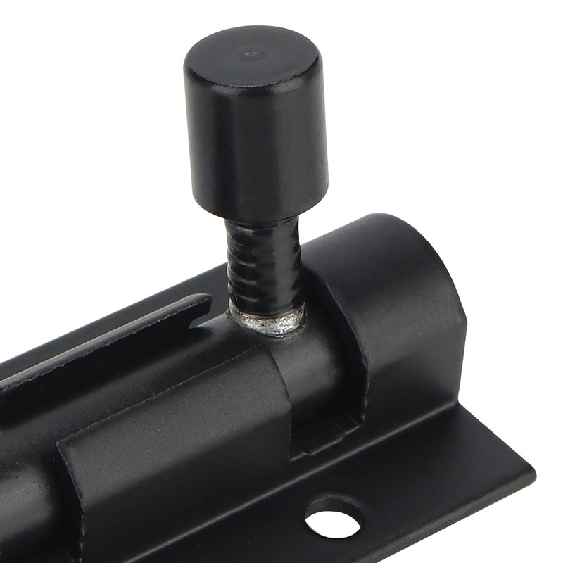 ZEONHAK 6 PCS 4 Inch Black Door Bolt, 100mm Tower