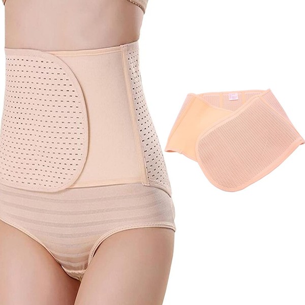 Erioctry Elastic Abdominal Binder Postnatal Belly Waist Breathable Adjustable Postpartum