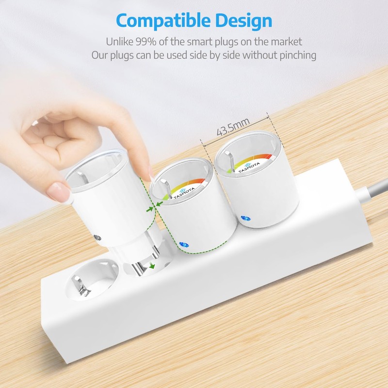 SMARTERCURRY Smart Tasmota Mini Socket | WiFi ESP32 Series Plug