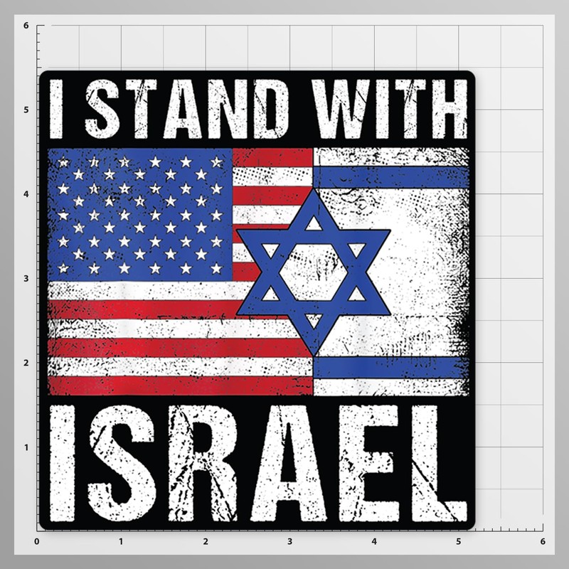 Support Israel: Vinyl Decal Stickers for Advocates and Allies (Flags