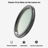 Gold Streak Digital Camera Lens Filter Antiscratch Optical Glass Aluminum