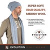 Evolution Knitwear Wool Slouchy Knit Beanie Hat for Men or