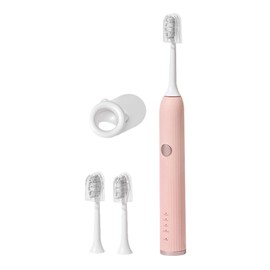 Electric Toothbrush Soft Bristle Waterproof Efficient Cleaning USB Rechargeable for Home Travel Pink