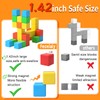 Feoxialy Magnetic Blocks,1.42 inch 32pcs Large Magnetic Building Block for