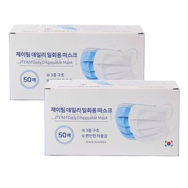 Bluewin Co., Ltd. JTEAM Domestic Dental Mask 100 Sheets Large Disposable Quasi-Medicine / JTEAM 국산덴탈마스크 100매 대형 의약외품 일회용