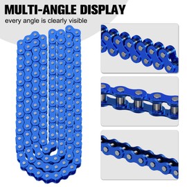CILOYU 35 Chain and Mini Bike Chain Tensioner Compatible with Coleman CT100U CC100X Baja Doodlebug DB30 Motovox MBX10 MBX11 MM-B80 105 Predator 79cc 97cc 100cc Engine Minibike Parts 140 Links