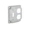 Hubbell-Raco 906C 1 Duplex Receptacle and Toggle Switch 4-Inch Square