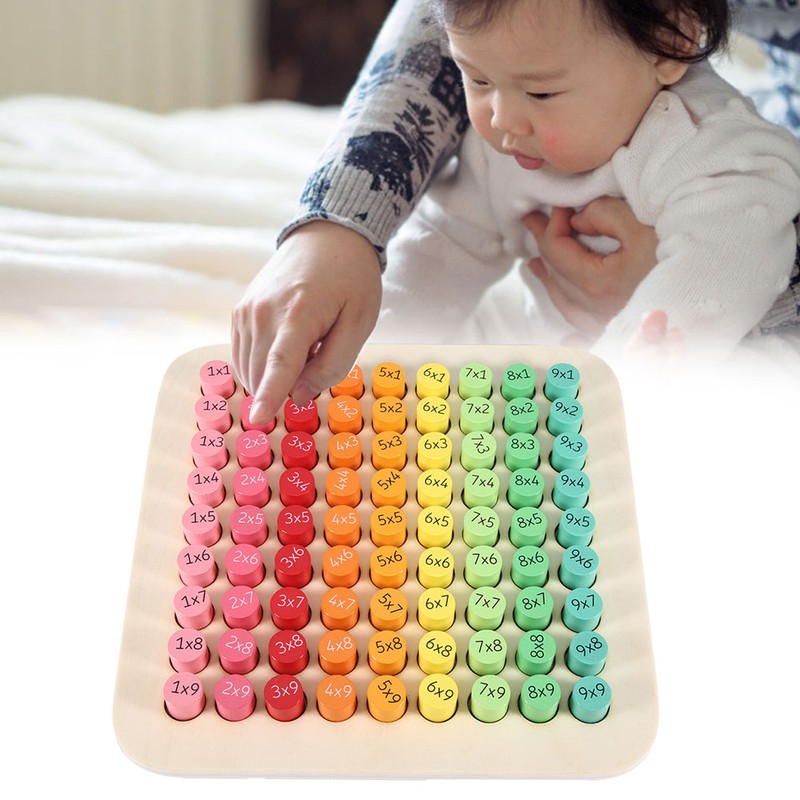 Multiplication Table Mathematics Educational Wooden Teaching Toys for Children