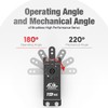 AGFRC 19KG RC Low-Profile Digital Servo - 0.073s High Speed,