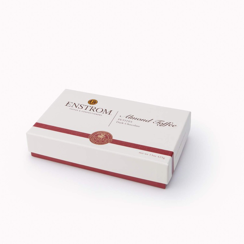 Enstrom Dark Chocolate Almond Toffee Petites 30oz box | Bite-size