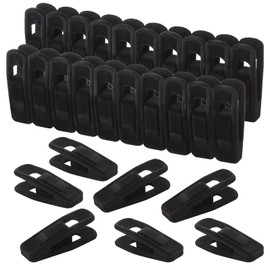 Dorkis 20 Piezas Pinzas de Terciopelo para Colgar Pantalones, Perchas de Terciopelo para los Dedos, Clips de Terciopelo para Ropa, Clips Fuertes para Pantalones