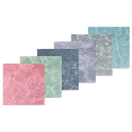 Multibey 3x3 Watercolor Sticky Note Strong Self-Adhesive Stickies Notepad to Do List Cute Cube Memo Paper Bookmark Message Reminder (6 Pads, 180 Sheets)