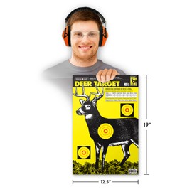 Deer - Paper Gun Hunting Shooting Targets 12.5x19 Inch (10 Pack)