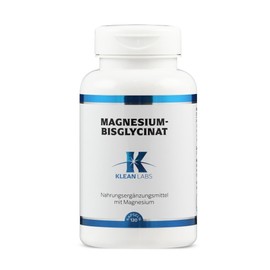 Klean Labs - Magnesium (bis) glycinate 120 mg - 120 capsules - vegan, no genetic engineering, no unwanted additives - to support the psyche