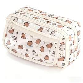 JUTOROSY Large Capacity Anime Pencil Case, 9-Compartment Pen Organizer