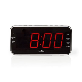 NEDIS CLAR004BK Digital Alarm Clock Radio | 1.8" LED | FM | 20 Presets | Snooze