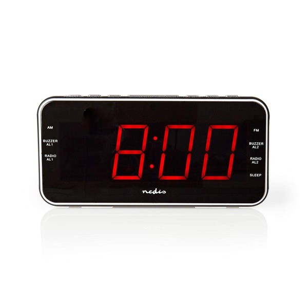 NEDIS CLAR004BK Digital Alarm Clock Radio | 1.8" LED |
