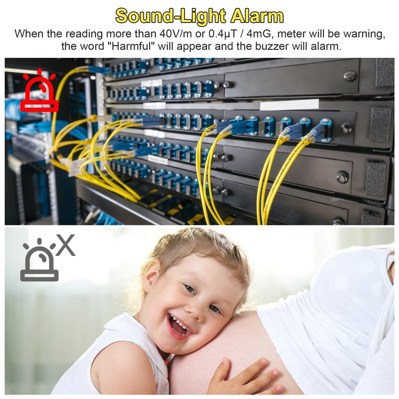 EMF Meters MESTEK Dosimeter Electromagnetic Radiation Detector for Measuring Radioactivity
