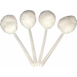 4-Pack Toilet Brush, Soft Polyester Fiber Brush Head Long Handle Cleaning Brush for Bathroom Toilets