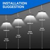 4 Pack LED High Bay Light 150W, 21000lm, 6000K Daylight