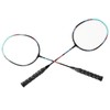 2PCS Badminton Rackets Iron Alloy Frame Integrated Shuttlecock Racquets for