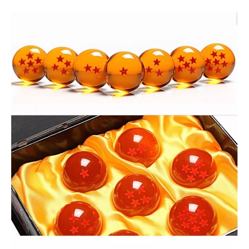 Dragon Esferas Del Dragón Acrílico Serigrafiada 7 Piezas Colección