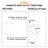 Luokim 2-Pack 26mm Small Cup Inset Soft Close Cabinet Hinges