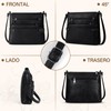 NEWHEY Bolsa Crossbody Mujer,Bolsas de Mujer de Pu Impermeable, Bolsa