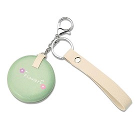 Mini Compact Mirror Keychain Magnifying Travel Folding Mirror Small Portable Vanity Makeup Mirror with Keychain Handheld Small Round Compact Cosmetic Mirror for Purse Camping Pocket Mirror for Women