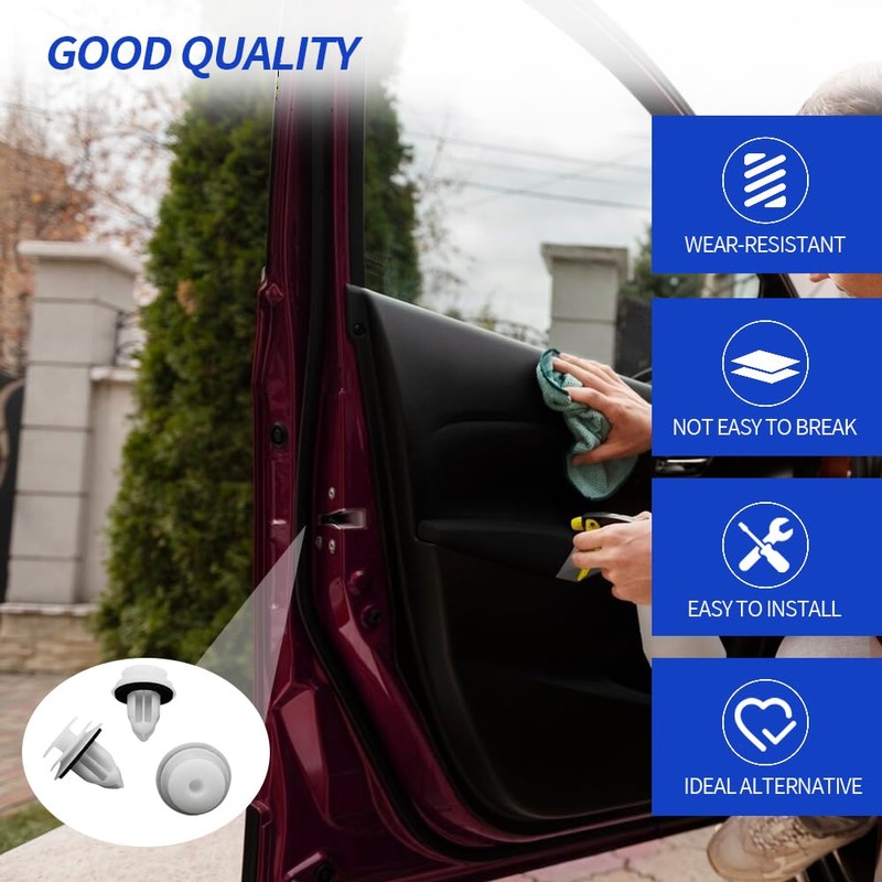 30PCS Door Trim Panel Retainers Clips, Door Panel Clips, Car