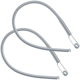 BEIQIYA 2pcs Spring Drawstring Needle Threader, Flexible Rope Threader Tool, Metal Cords Threading Tool Replacement for Hoodie Sweatpant Jacket Clothes Bags- Silver