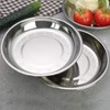 Parlynie Set of 4 Serving Plate, Dinner Plates, Stainless Steel