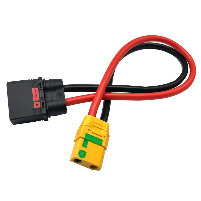 QS8-S Male to XT90 Anti-Ignition Plug Model Aircraft Adapter Cable
