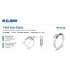R.G. Ray T-Bolt ONE Clamp hose 700-33-225 ideal 2.25 inch