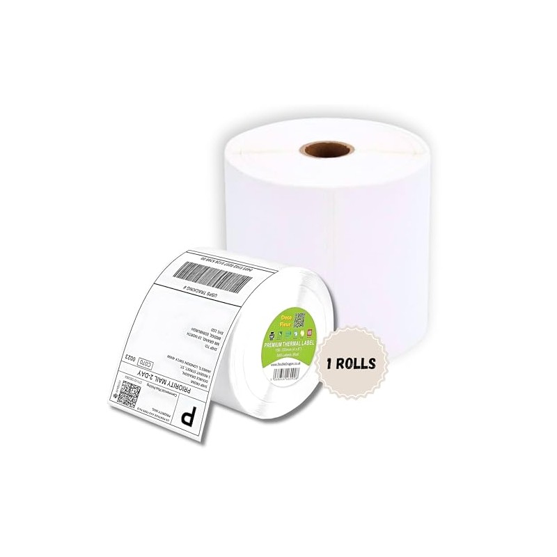 Deco Fluer 1-500 Labels 4 x 6 Inch Ideal for