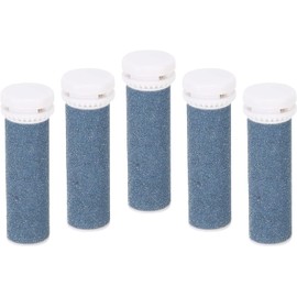 CYSFETENA Pack of 5 Extra Coarse Replacement Rollers for Callus Remover, Refill Rolls for Micro Pedi Replacement Rollers & Pedicure Roller Heads, Effective Foot Care for Rough Skin and Calluses