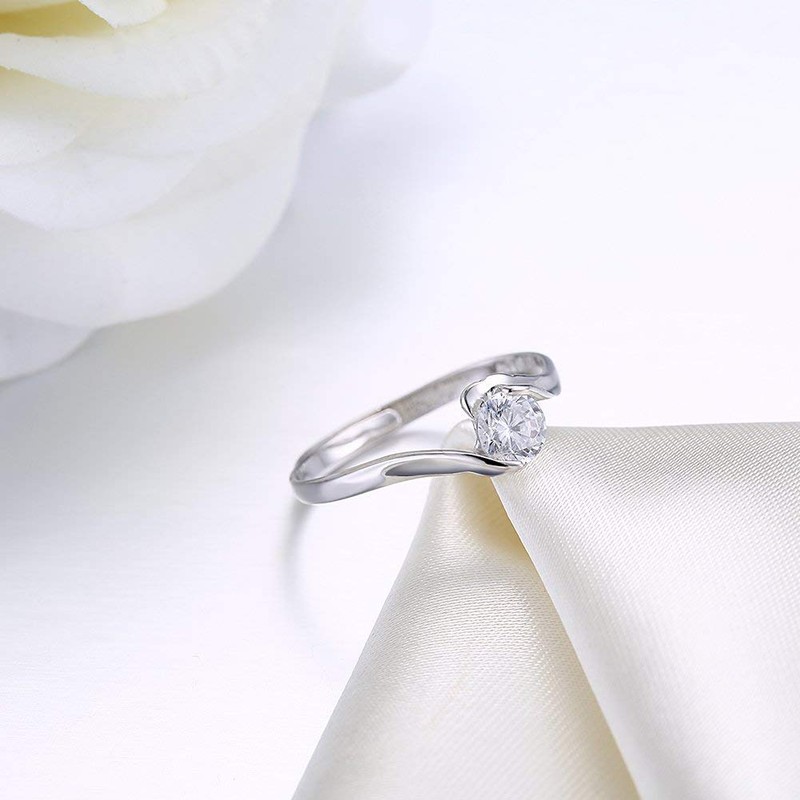 Rockyu Brand Platinum Ring, Women's Ring, One Size Fits Most,