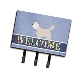 Caroline's Treasures BB8318TH68 Westie Welcome Leash or Key Holder, Triple, Multicolor