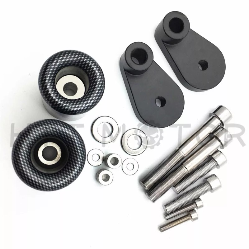 HONGK Frame Sliders For Honda CBR1000RR 06-07 NO CUT Carbon (Fit