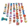 64pcs Lacing Bead Set Wooden Number Fruit Pattern Stringing Beads