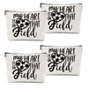 4 Pcs Funny Soccer Gifts Soccer Stuff Soccer Makeup Bag