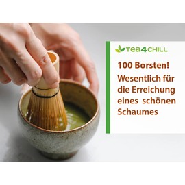 Original Matcha Broom with 100 Bristles, Handmade from Bamboo for Traditional Matcha Tea Preparation