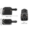 ACROPIX Universal Adjustable Windshield Wiper Washer Nozzle Spray Jet Black